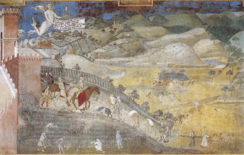 Ambrogio Lorenzetti Life in the Country china oil painting image